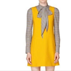 SuitSupply Suistudio Cedar Dress Academia Twee Minimalist Wool US 12